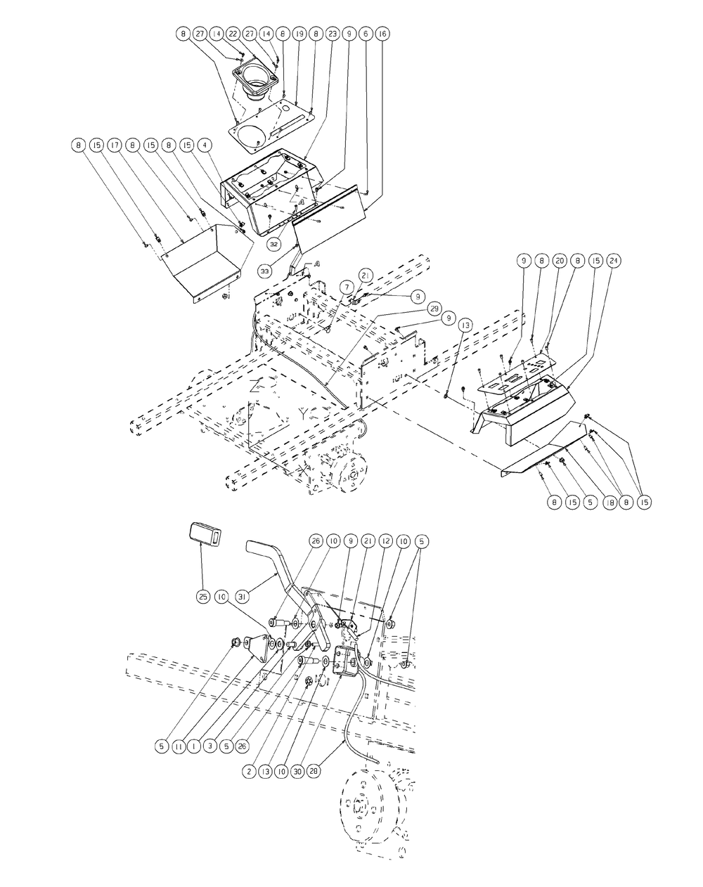 Brake Assembly Diagram and Parts List for M60-KW LC-53AJ8CT6050-29HP-LC-DFI Cub Cadet Lawn Tractor